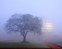 Matrimandir im Nebel